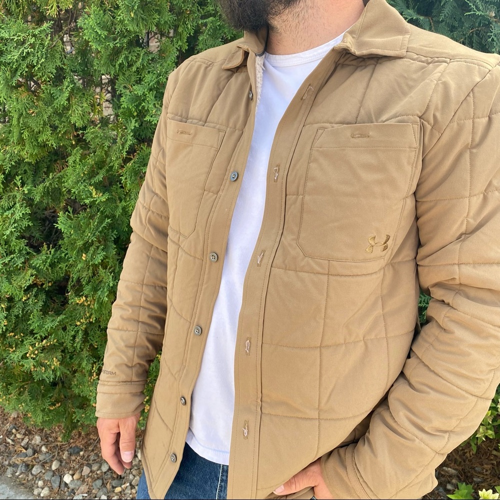 Under Armour Coldgear Sherpa Shirt Jacket Size L